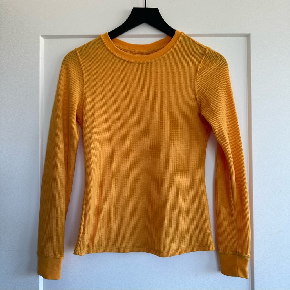 Outdoor Voices FastTrack Waffle Longsleeve Yellow Size XS